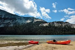 Kanus am Tenaya Lake @ Yosemite