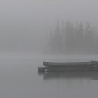 Kanus im Nebel