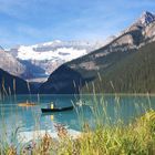 Kanuten auf dem Lake Louise