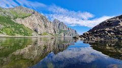 Kanutour vor Henningsvær (Lofoten, Norwegen)