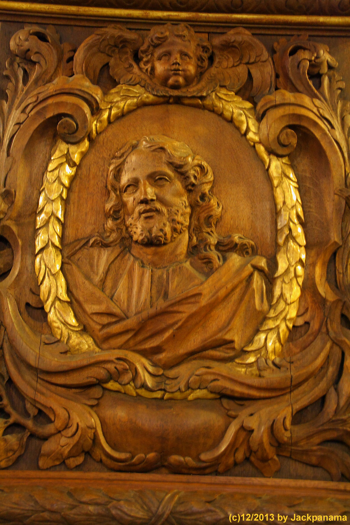 Kanzelköpf  in der Pfarrkirche St. Maria Magdalena, Goch