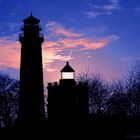 Kap Arkona, Rügen, Leuchttürme im Gegenlicht