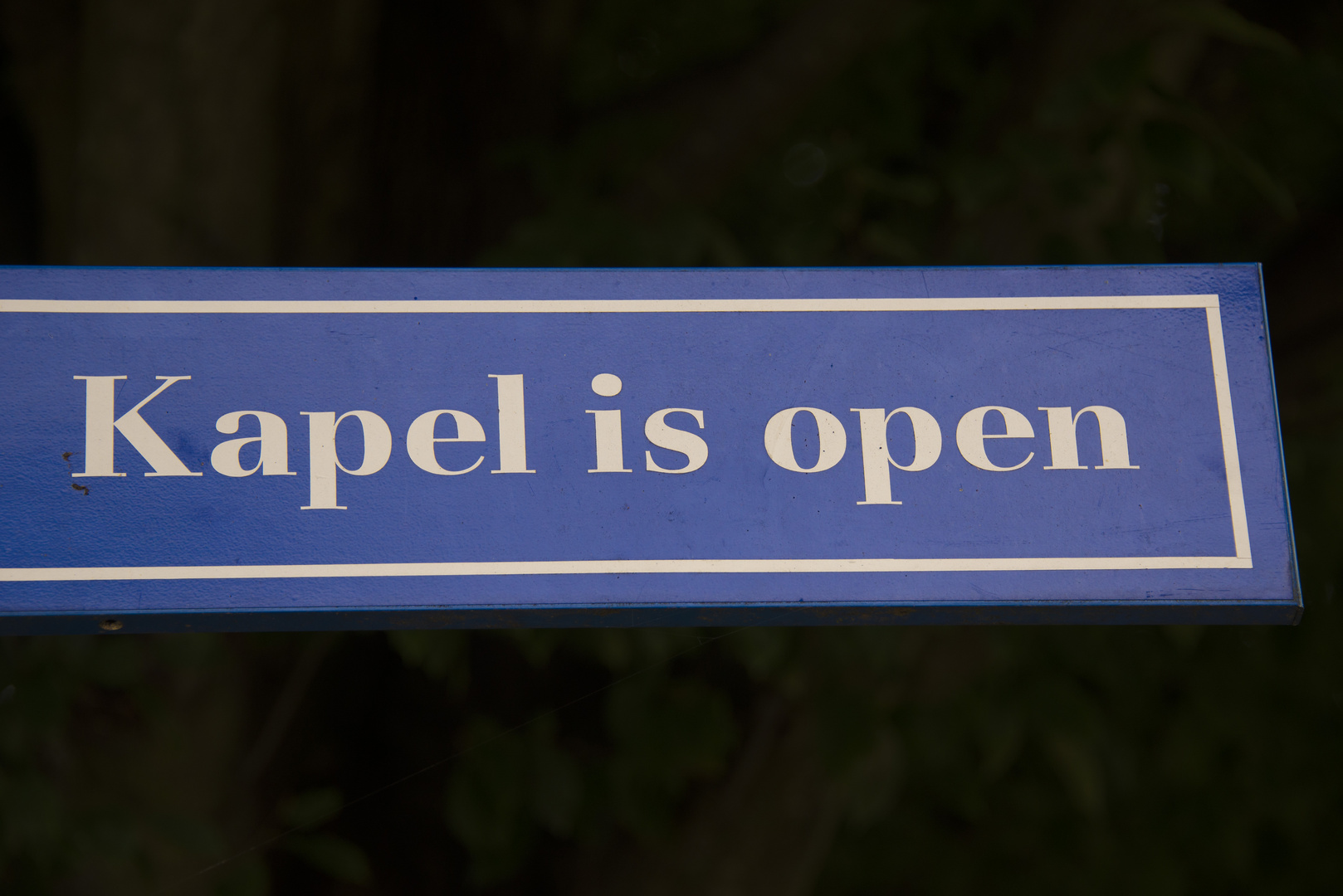 Kapel is open