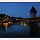 Kapellbrücke, by night