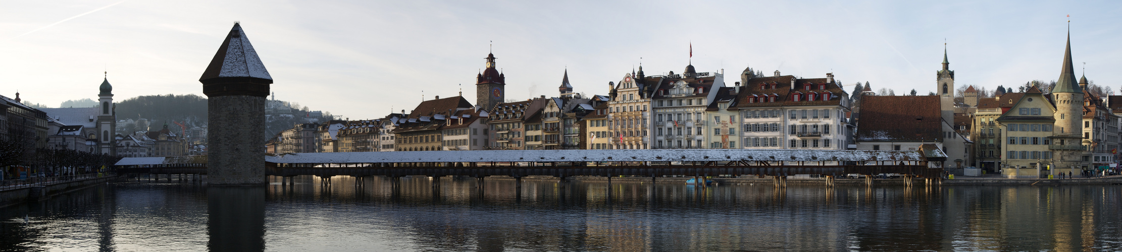 Kapellbrücke im Panorama