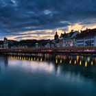 Kapellbrücke in der blauen Stunde