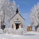 Kapelle am Ortsrand von Ennabeuren im Winter(Schwäbische Alb)