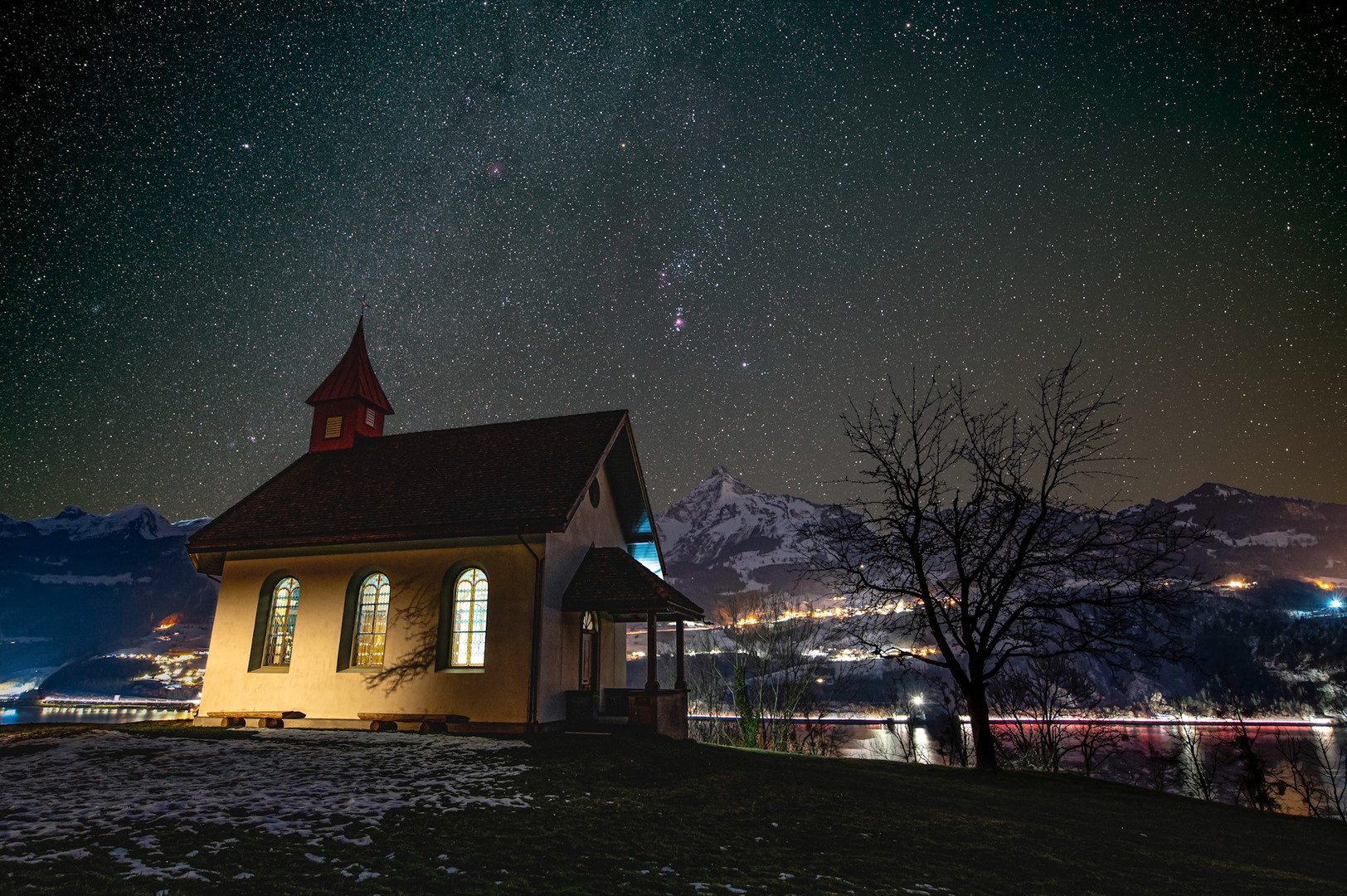 Kapelle Beetlis mit Orion