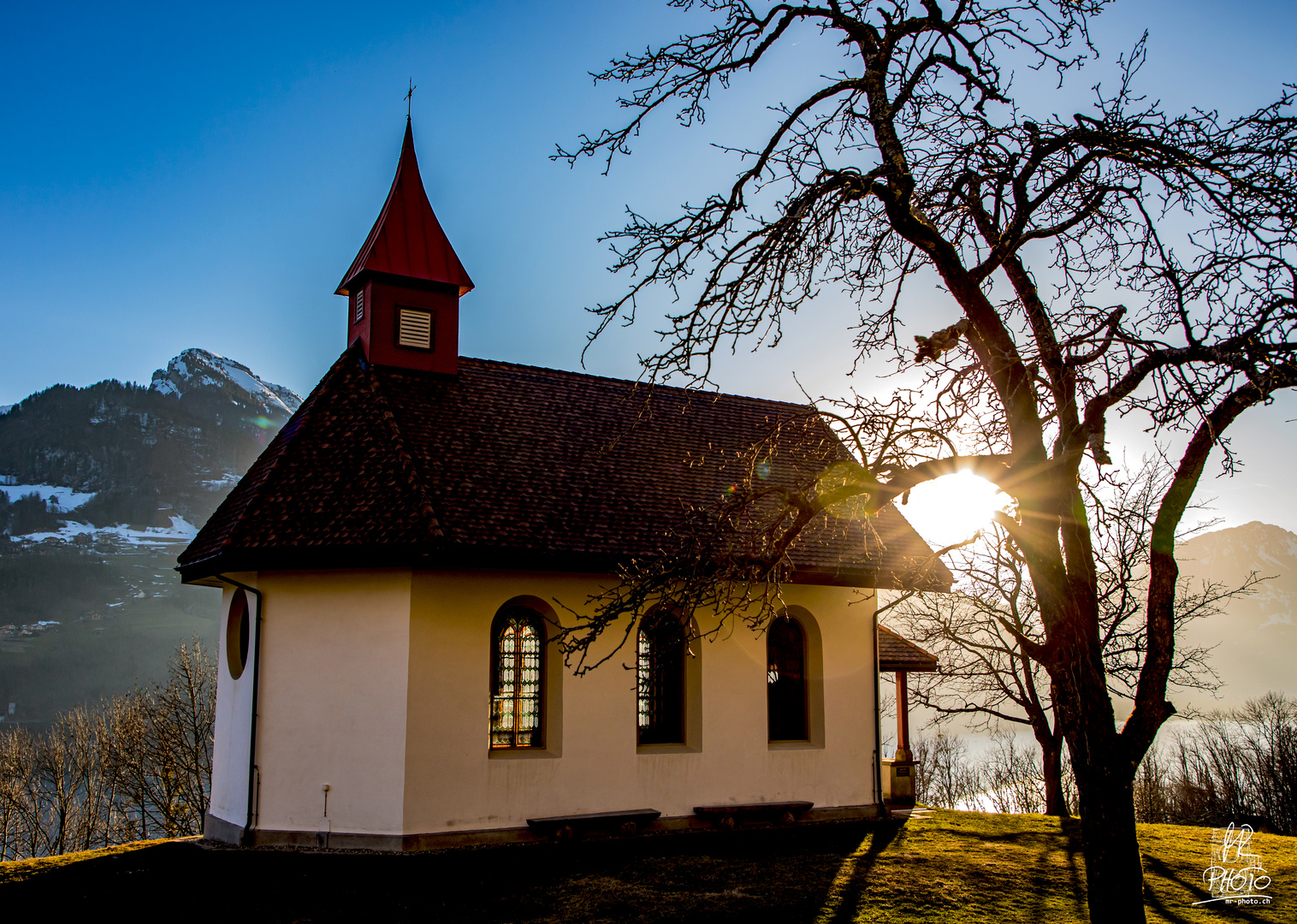 Kapelle Betlis in der Abendsonne