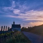 Kapelle Frickenhausen bei Sonnenuntergang