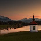 Kapelle im Abendlicht