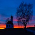 Kapelle im Abendrot