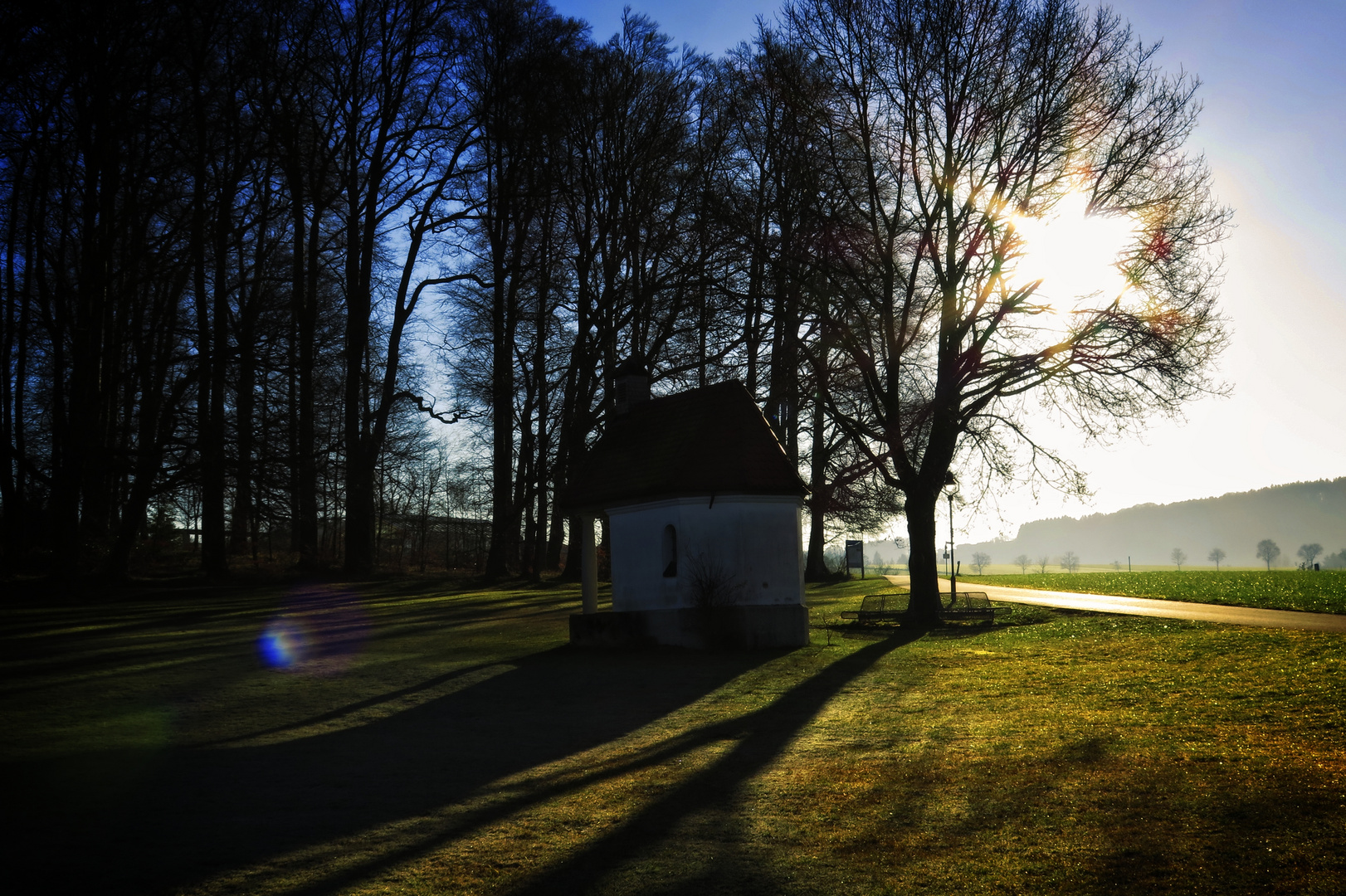 Kapelle im Kurpark von Bad Endorf am 24.12.15