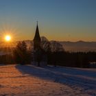 Kapelle im Oberland bei -17 Grad 