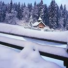 Kapelle im Tiefschnee...