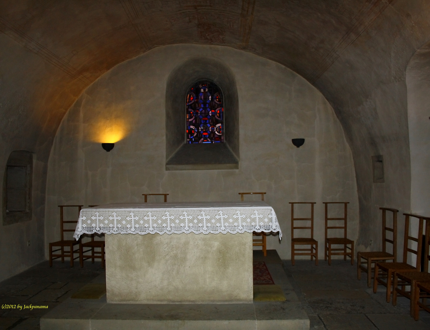 Kapelle in der Krypta der  St. Willibrord Basilika in Echternach / Luxemburg