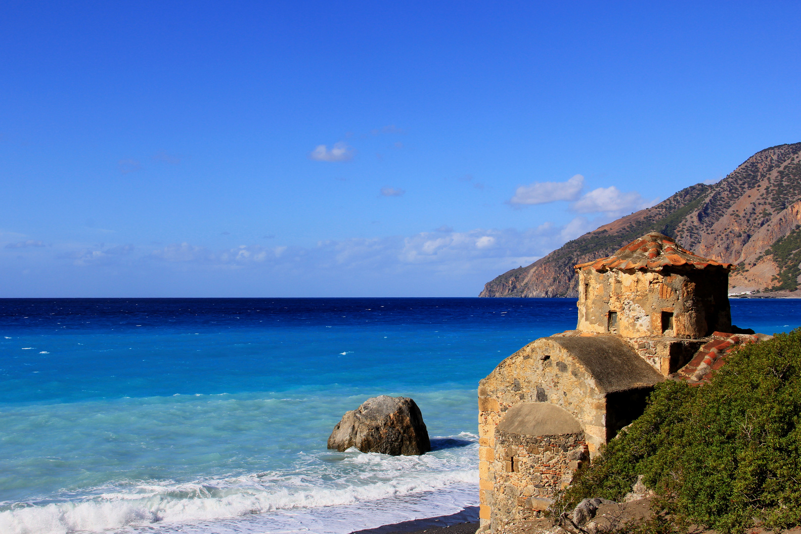 Kapelle in der Nähe von Agia Roumeli (Kreta, Griechenland)