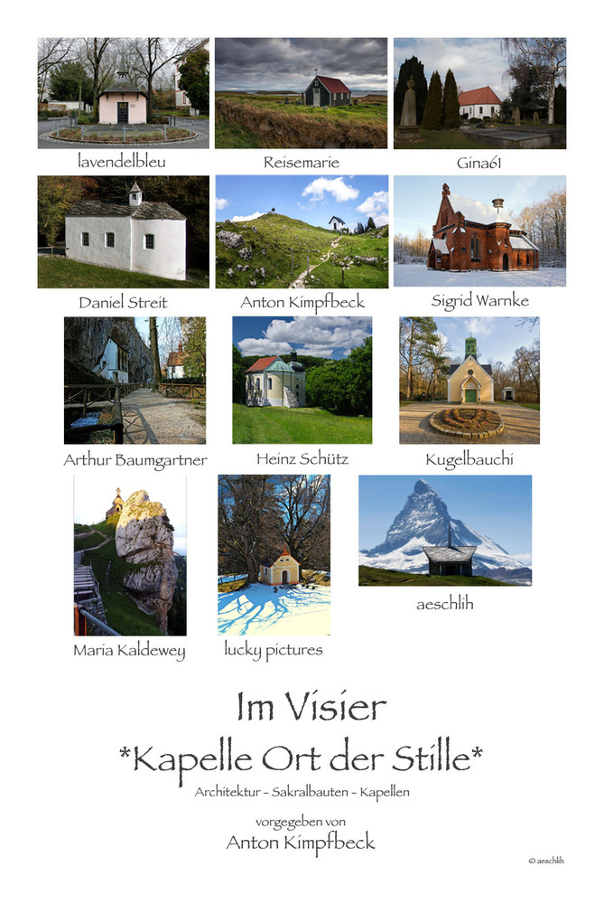 *Kapelle, Ort der Stille* Collage von aeschlih