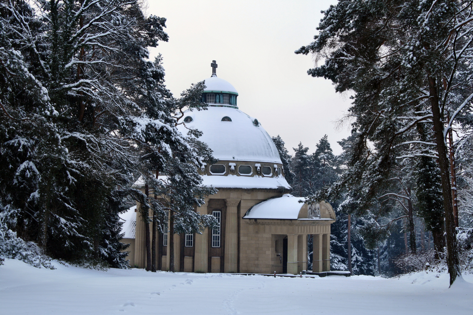 Kapelle Sennefriedhof im Winter