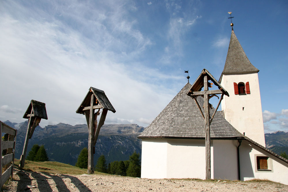 Kapelle unter dem Heilig Kreuz Kofel