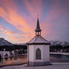 Kapelle vor Traumlandschaft