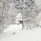 Kapelle Waldenburg  im Schneegestöber