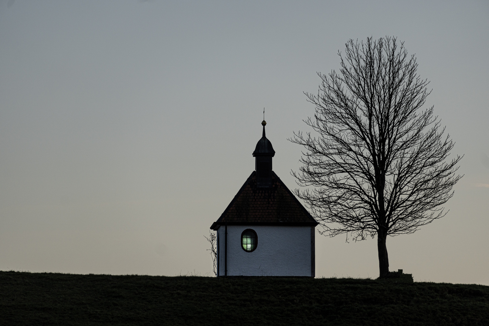 Kapellen im Sonnenuntergang