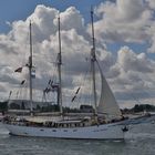 Kapitan Borchardt auf der Hanse Sail.