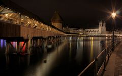 Kappelbrücke und Jesuitenkirche