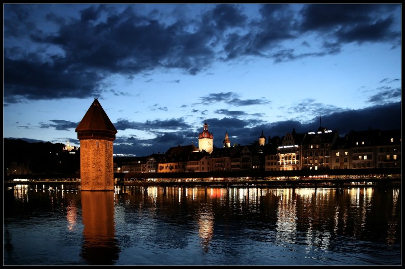 Kappelbrücke with blue touch