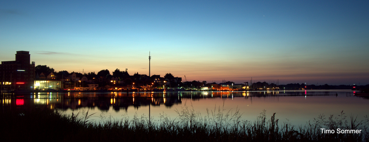 Kappeln bei Nacht