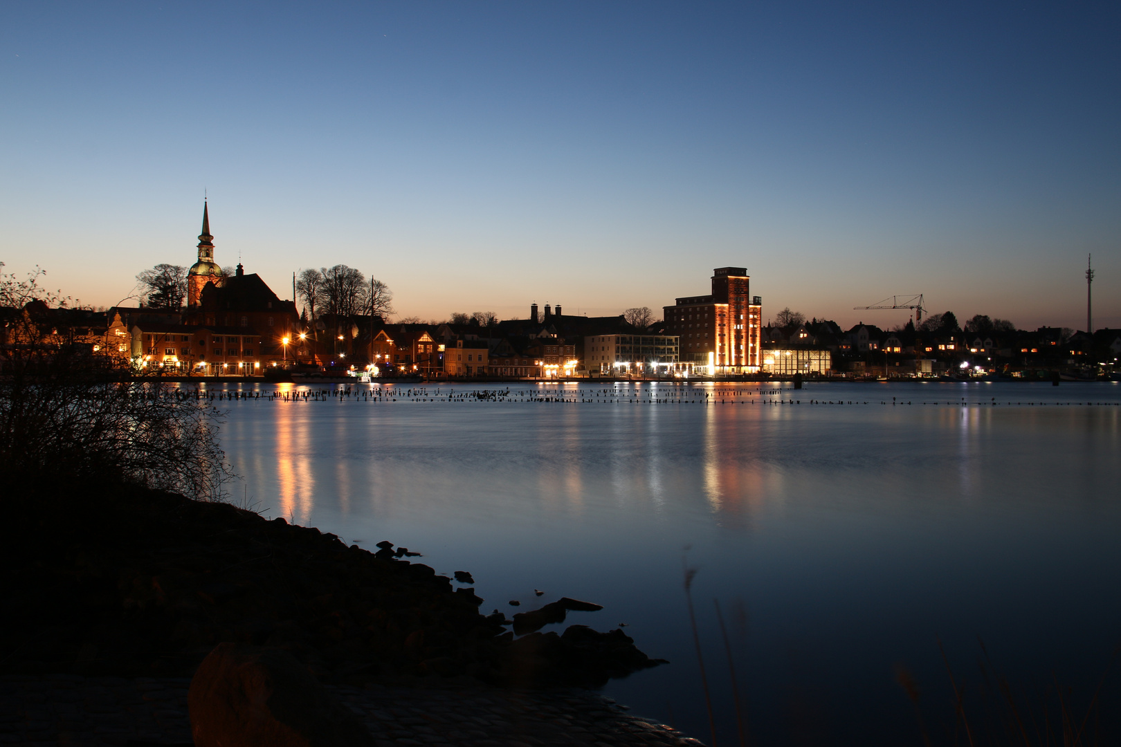 Kappeln ein Blick über die Schlei