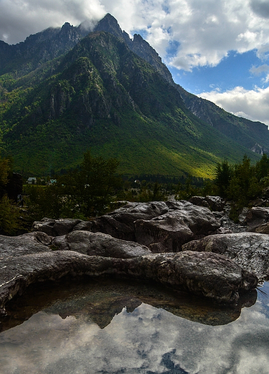 Kapre canyons in Theth. Albanian Alps.