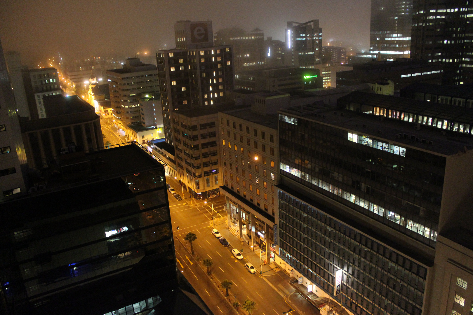 Kapstadt bei Nacht und Nebel