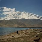 Kara-Kul -See vor Muztagh Ata 7546 m Pamir Xinjiang China