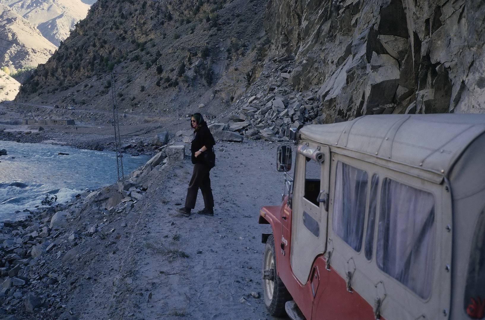 Karakoram Highway - Bergsturz