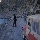 Karakoram Highway - Bergsturz