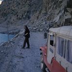 Karakoram Highway - Bergsturz