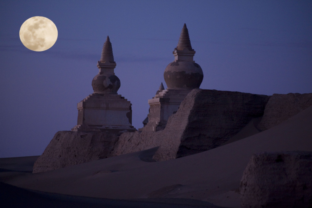 Karakoto die Schwarze Stadt in der Wüste Gobi