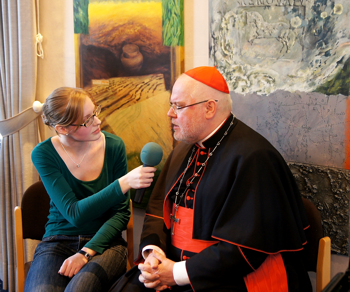 KARDINAL MARX  BEI EINEM WDR INTERVIEW