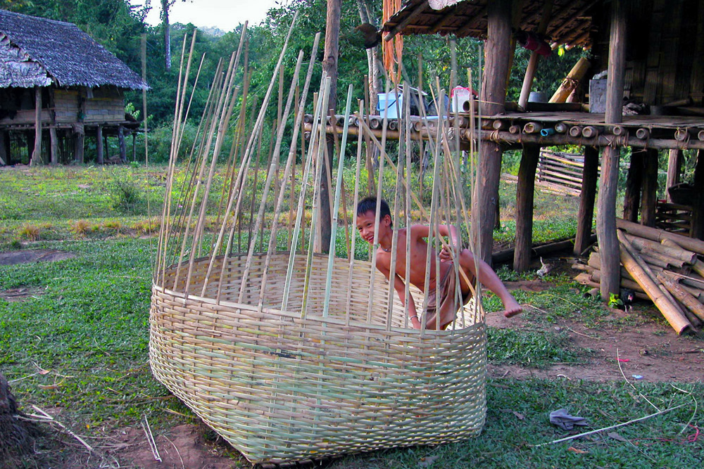 Karen boy in the village nearby Umphang