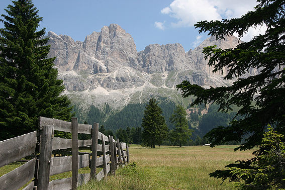 Karerpass - Blick auf den Rosengarten