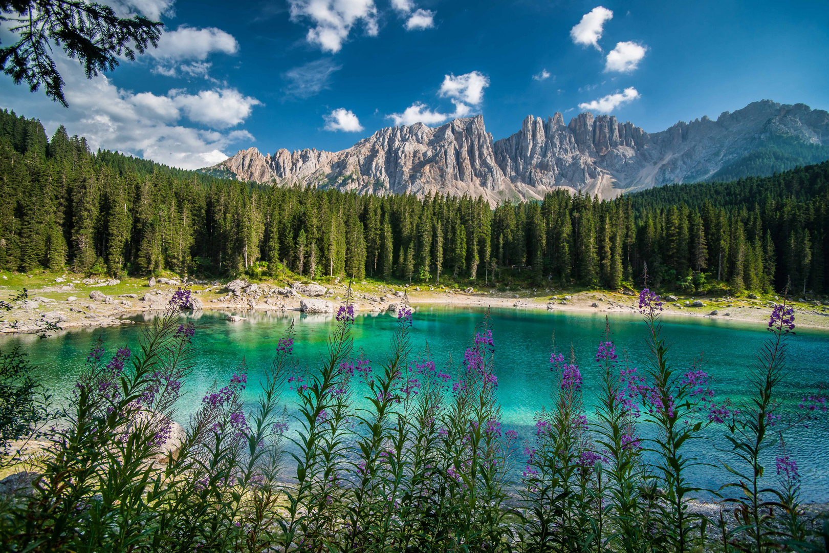 Karersee im Abendlicht