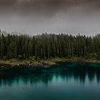 Karersee im Regen