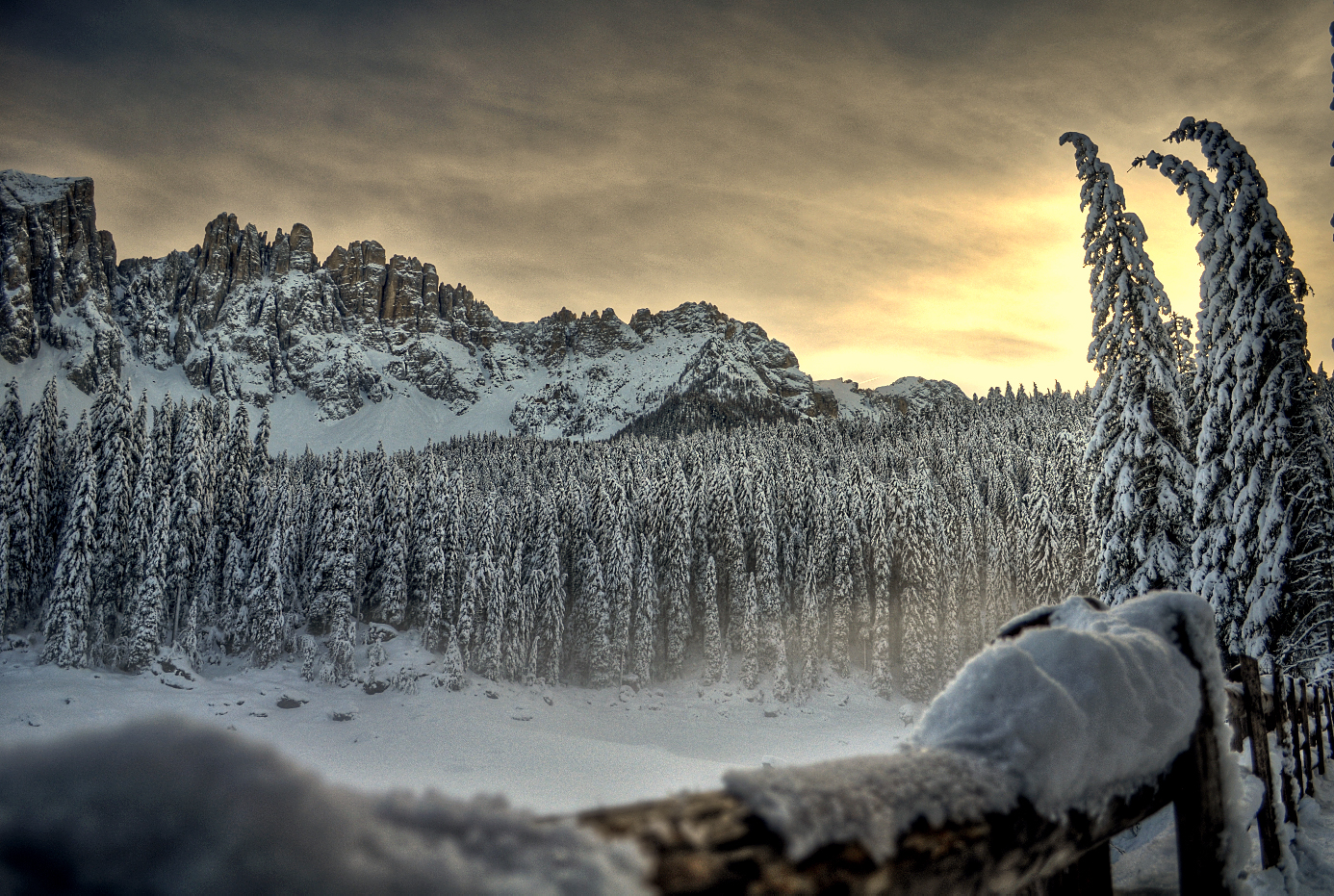 Karersee im Winter