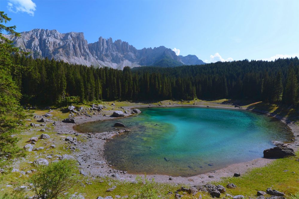 Karersee in den Dolomiten