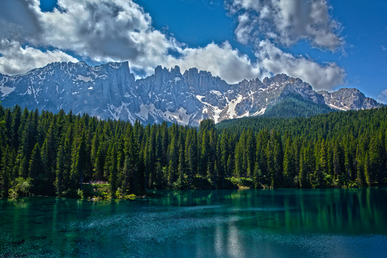 Karersee mit dem Latemar