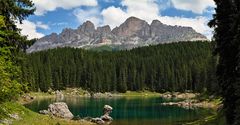 Karersee mit Rosengarten