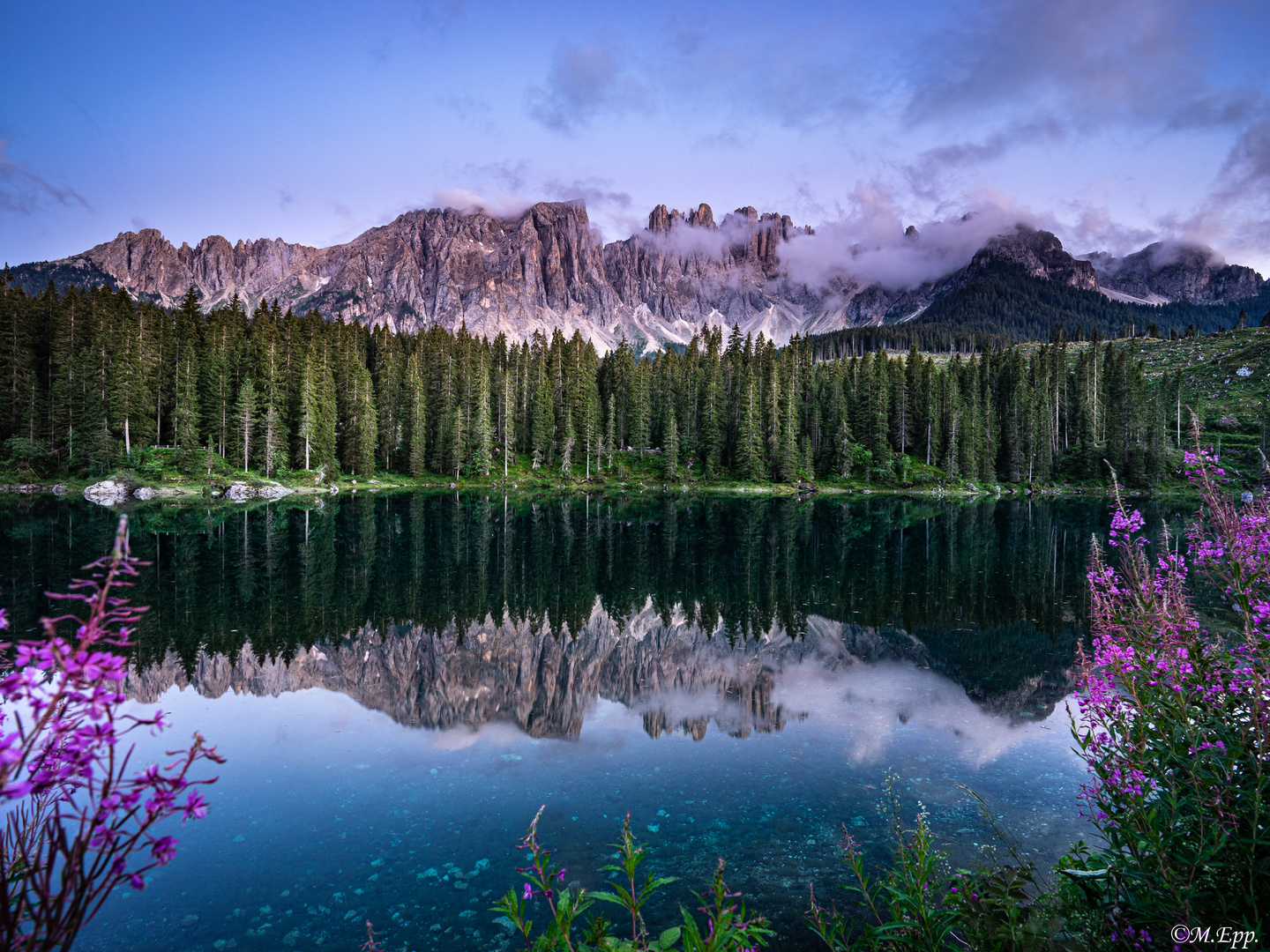 Karersee - Sonnenuntergang, Südtirol, Italy