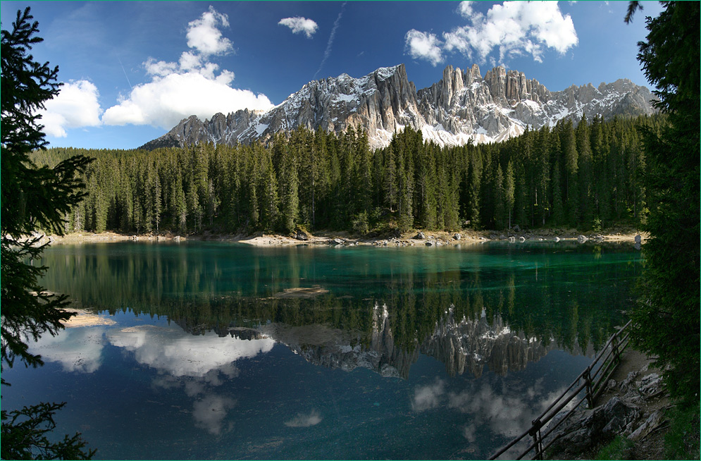 Karersee und Latemar